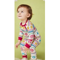 Partridge Fair Isle Kid's Stretch Long Sleeve 2 Piece Boo Boo Pajamas